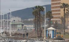 Following the battering from storms the Costa del Sol begins the big clean-up in readiness for Easter holidaymakers