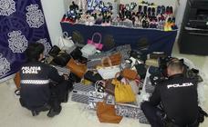 Street vendors arrested and more than a thousand fake items seized in Benalmádena swoops