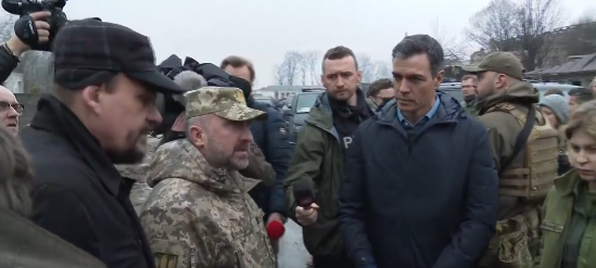 Spain’s PM "moved" after seeing for himself "the atrocities of Putin's war" in Ukraine