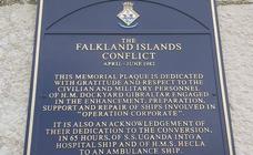 Plaque unveiled to commemorate Falklands