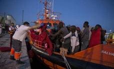 Thirty migrants rescued at sea some 40 miles south-east of Malaga