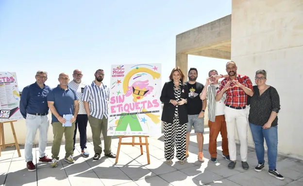 Margarita del Cid at the launch of Torremolinos Pride 2022. /SUR