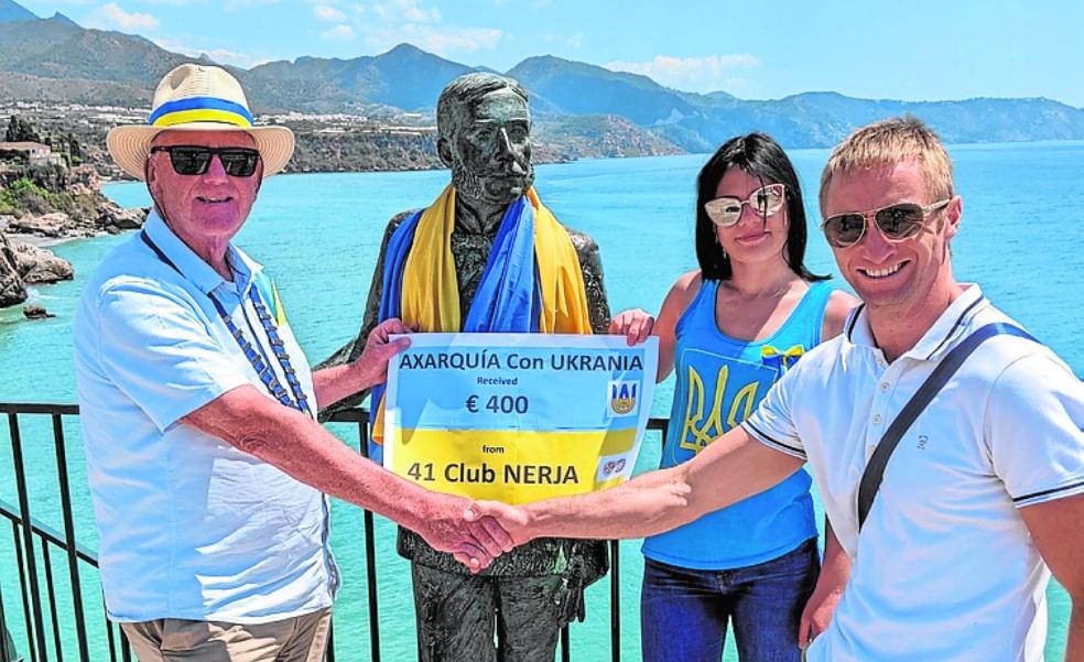 Nerja's 41 Club makes 400-euro donation to local Ukrainian charity