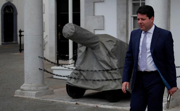 Fabian Picardo leaves the Convent in an archive image. /EFE