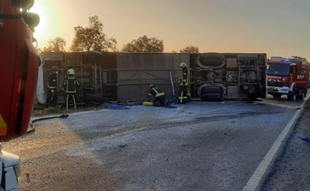 Two killed and three seriously injured in "horrifying" bus crash