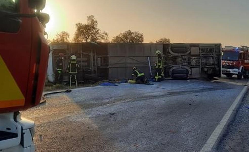 Two killed and three seriously injured in "horrifying" bus crash