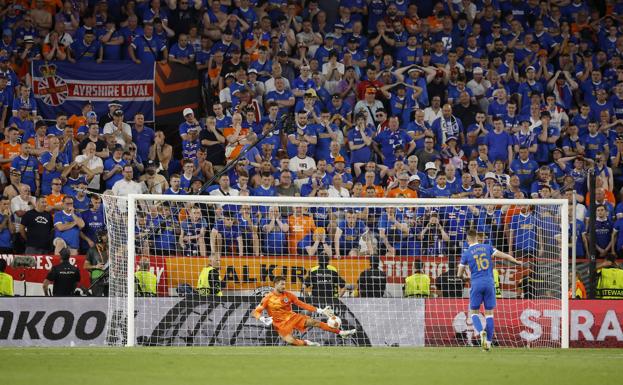 Frankfurt win against Rangers under the heat of Seville