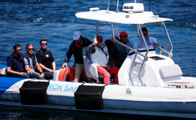 King emeritus Juan Carlos returns to Spain for a sailing regatta