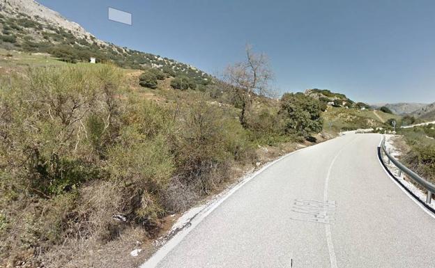 A file image of the road where the fatal accident happened. 