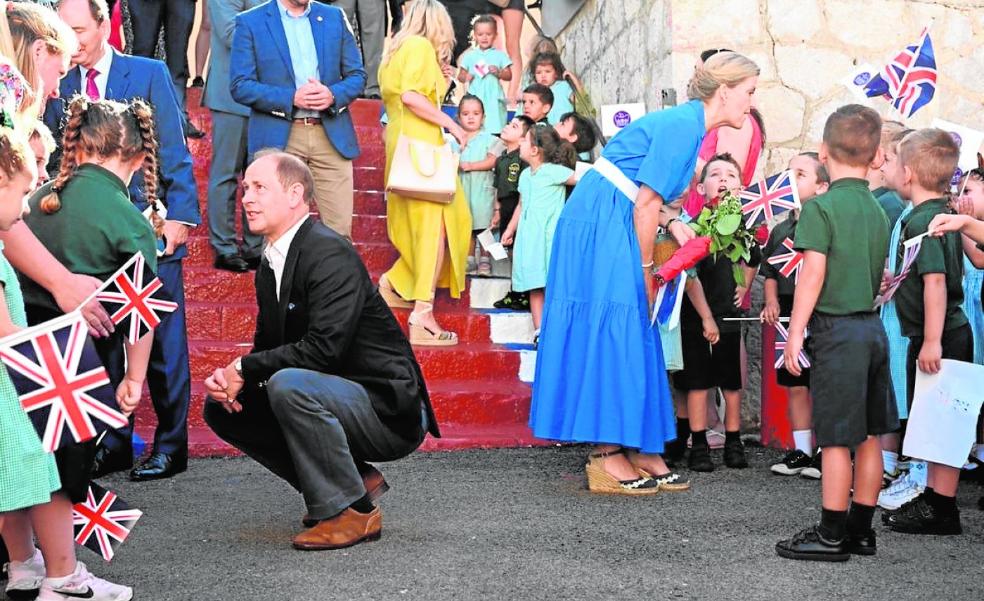 Gibraltar gives a warm welcome to the Earl and Countess of Wessex