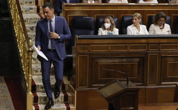 Pedro Sánchez was in the Congreso to explain the situation with Algeria. 
