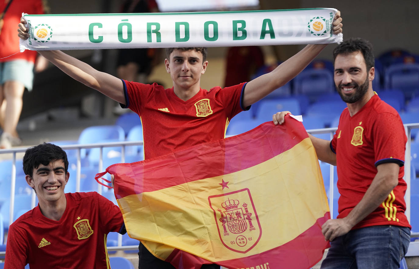 The atmosphere at La Rosaleda for the Spain game, in photos