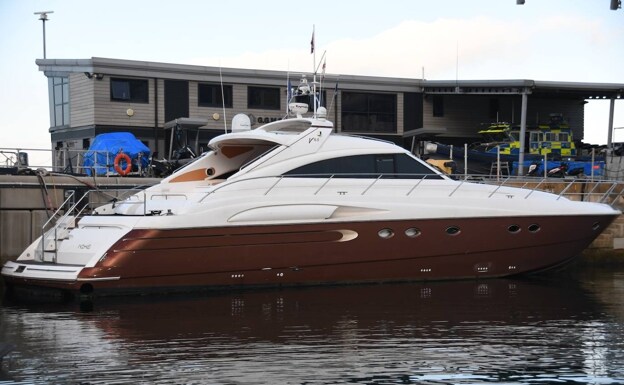 The luxury motor yacht Nike Net was seized early in the police investigation. /rgp