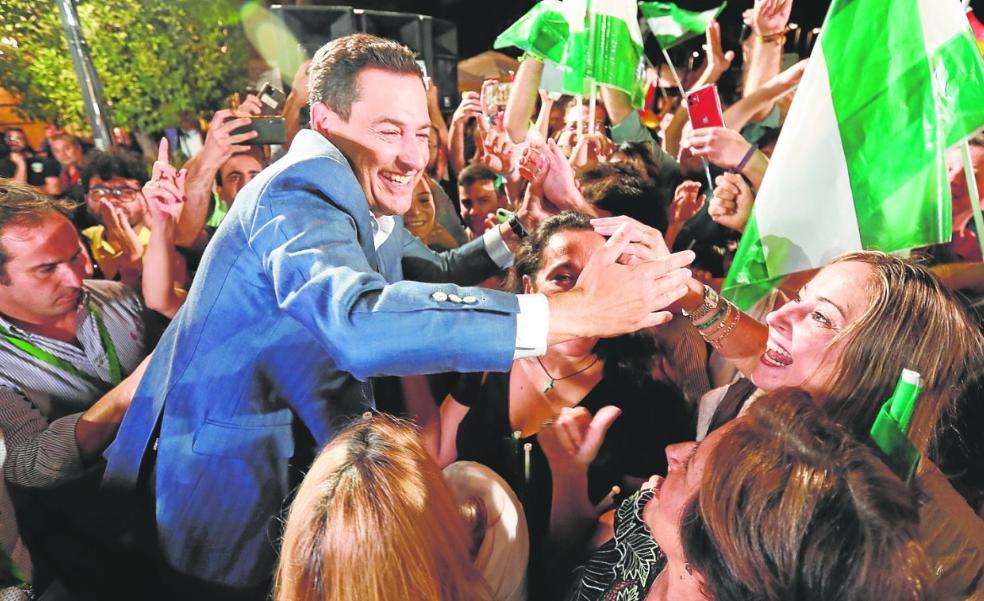 Partido Popular celebrates its unexpected majority in Andalusian election