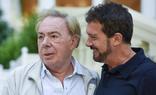 Antonio Banderas (right) with Andrew Lloyd Webber/E.P.