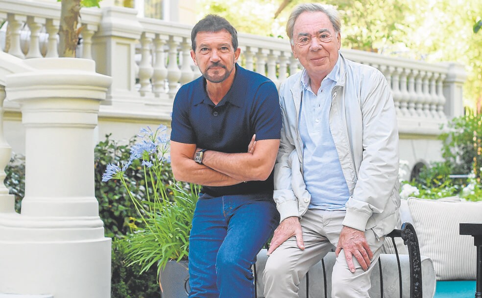 Friends and now business partners. Antonio Banderas, left, with Andrew Lloyd Webber. /SUR
