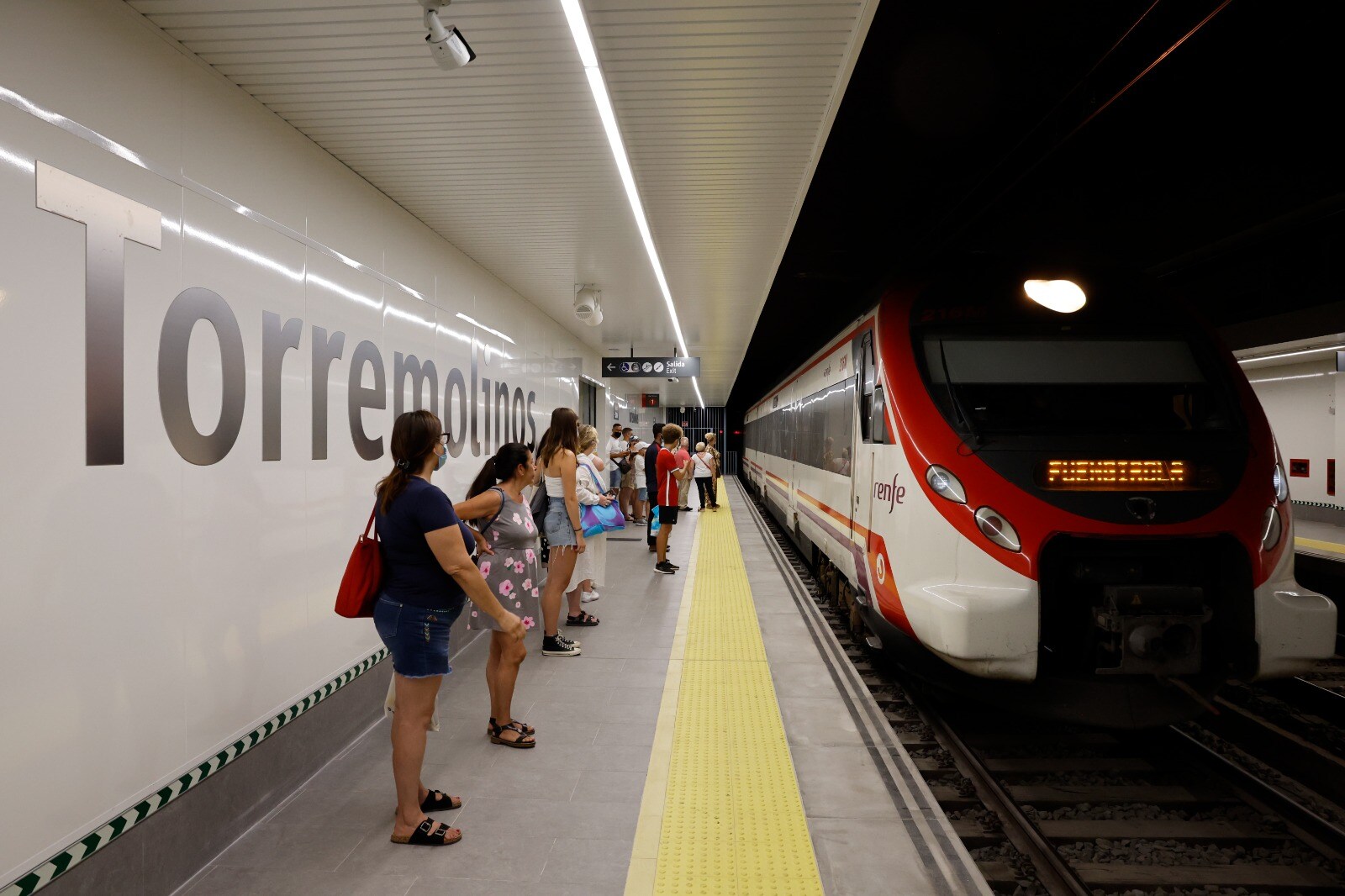 The remodelled La Nogalera train station in Torremolinos is officially opened, at a cost of seven million euros