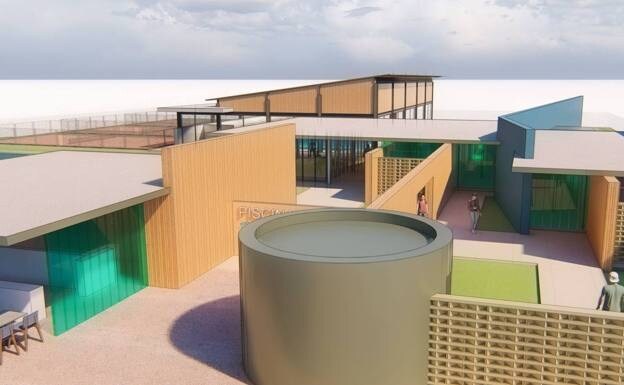The swimming pool will form part of a sports complex with padel tennis courts, a multi-purpose room and café 