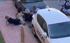 This is the shocking moment thieves tried to steal a luxury watch from a woman in Marbella