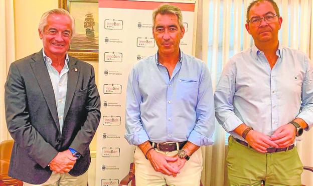 Javier Berlanga, Víctor Navas and Javier Marín this week. 