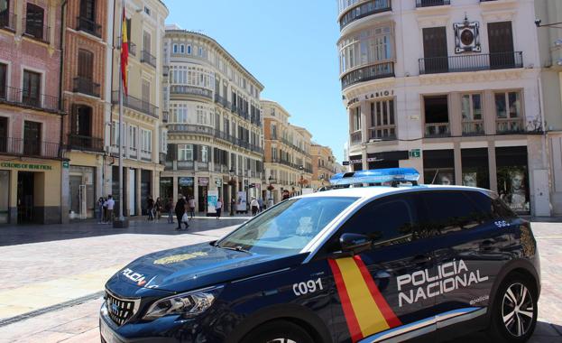 File image of police vehicle in the city's Plaza de la Constitución 