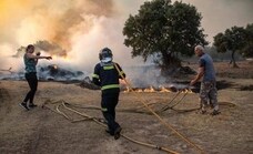 Huge wildfire in Spain claims two victims, a firefighter and a livestock farmer