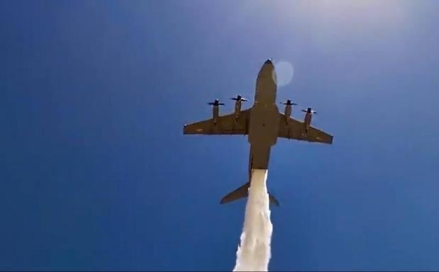 Watch as Airbus successfully tests plane in Spain with huge water capacity to tackle forest fires