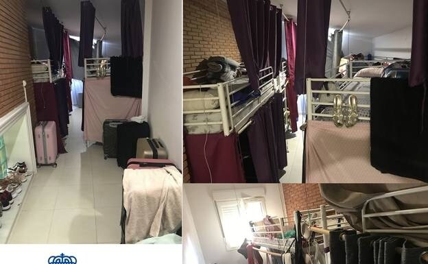 The bedrooms where the victims slept 