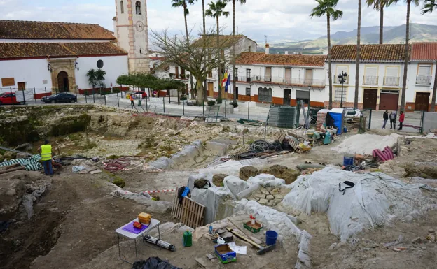 Archive image of the archaeological excavations in the Plaza de la Constitución. /A.J.