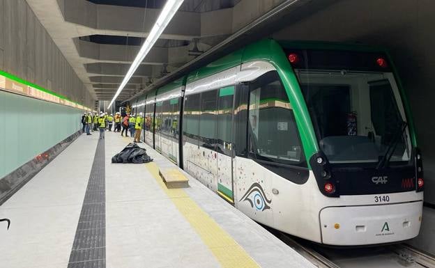 Metro line tests begin in Malaga city centre and the service will be in operation in the near future
