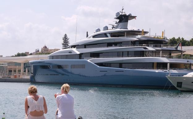 Luxury vessel owned by British businessman is first star guest at Malaga’s new megayacht marina