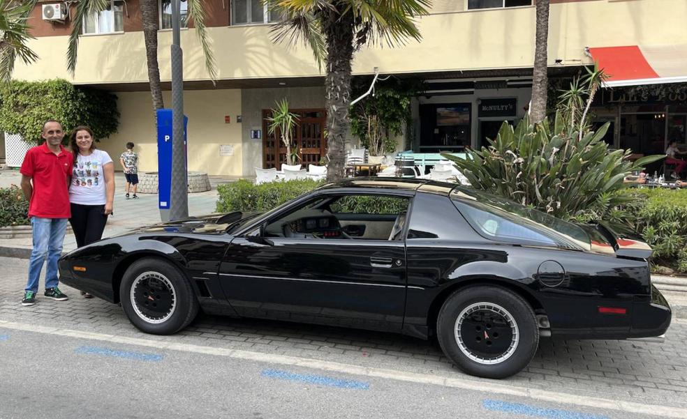 Estepona mechanic takes a trip back in time with a replica of KITT, the talking car from Knight Rider