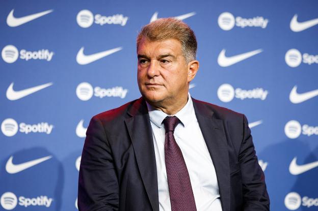 FC Barcelona president, Joan Laporta, during an event last week. / EP