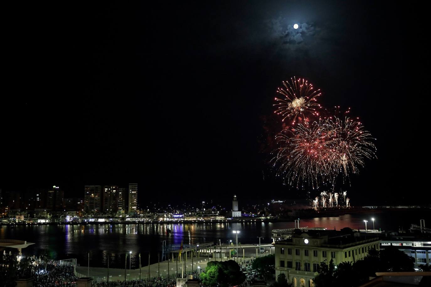 Spectacular drone and firework shows light up the sky to mark the start of Malaga Feria