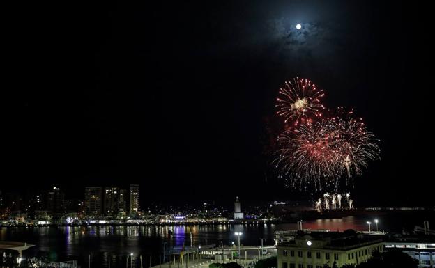 Spectacular drone and firework shows light up the sky to mark the start of Malaga Feria