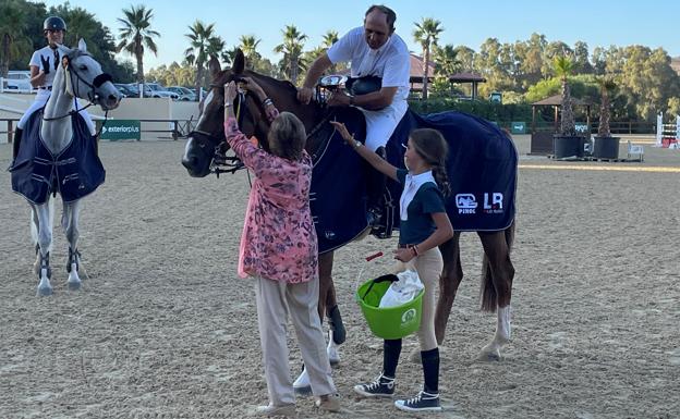 Diego Porres Solís, after winning the 1.35m show jumping event in Sotogrande. /SMEC