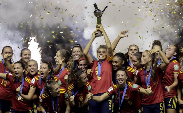 Spain's U20 Women's team won their first ever World Cup. /Jeffrey Arguedas/EFE