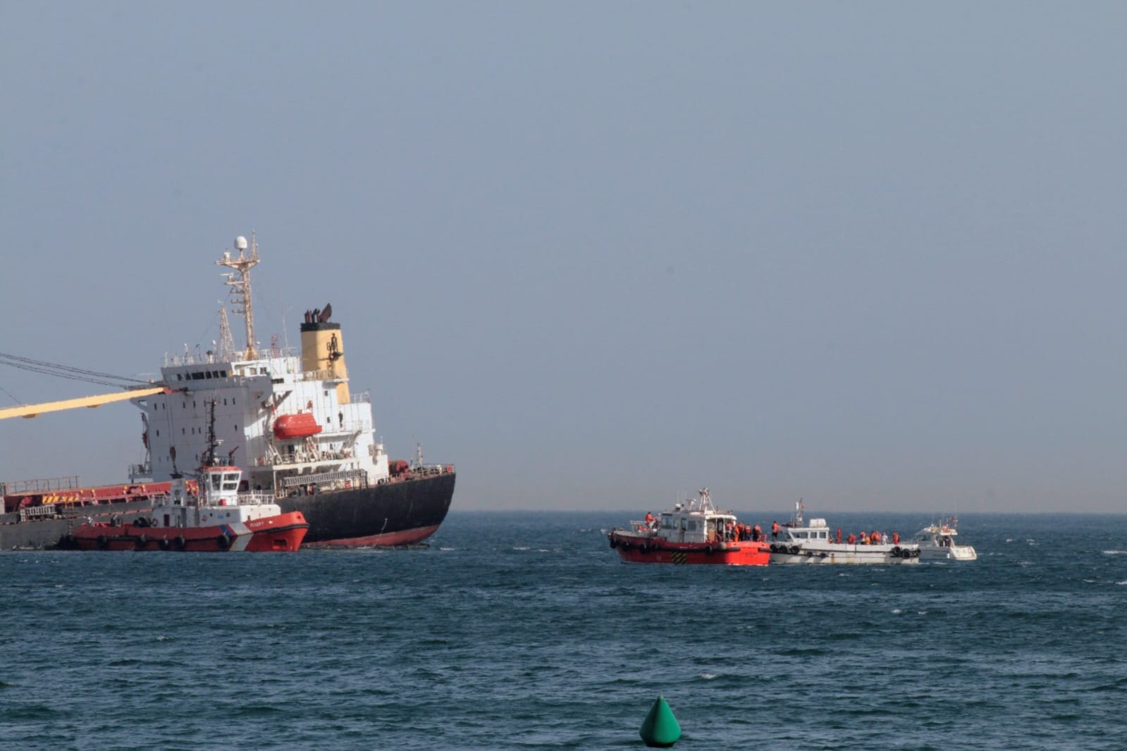 Major incident declared in Gibraltar as the hull of the stricken bulk carrier OS 35 breaks into two sections