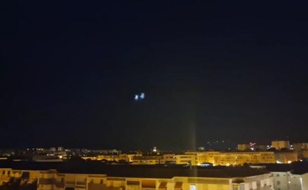 What were those strange lights seen in the sky near the Costa del Sol early on Monday morning?
