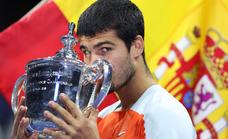 Spain's Carlos Alcaraz claims first Grand Slam at the US Open tennis and becomes youngest ever world number one