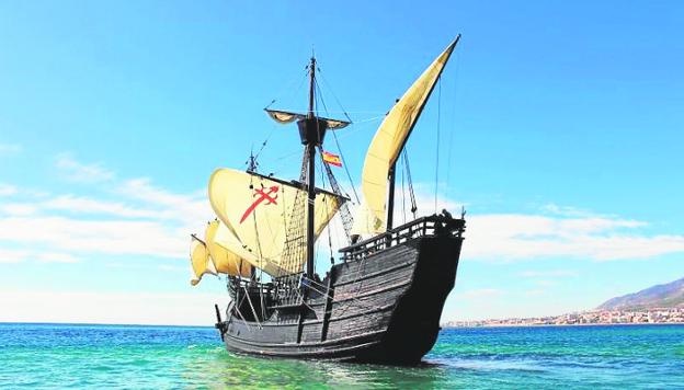 The Nao Victoria replica is in Malaga this weekend. / SUR