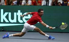 Spain win first Davis Cup group stage tie