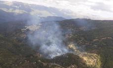MA-8301 road closed after wildfire declared this Sunday in the Malaga municipality of Jubrique