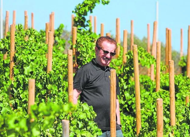 Bruno Filippone in his Finca La Vigna winery in Manilva. 