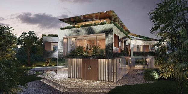 Artist's impression of the luxury villa project. 