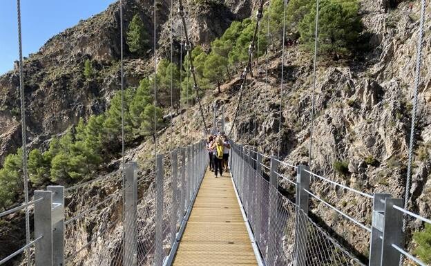 The El Saltillo suspension bridge has been open for two years 