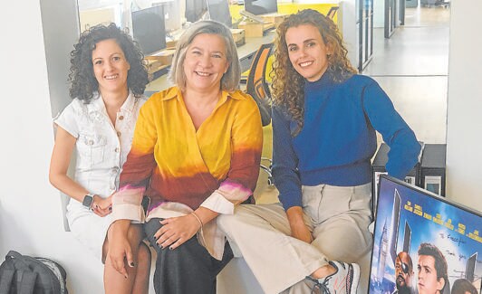 Cristina Armario, Silvia Aráez and María Cabello of Fresco Film. /F- SILVA
