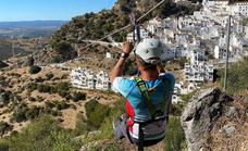 Watch as a thrilling 300-metre zip wire experience in Casares reopens after the pandemic
