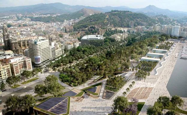 An image of how the Plaza and Parque will look once the project is completed. /sur