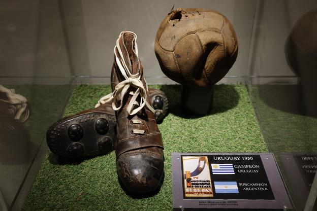 Boots from the first World Cup in 1930. 